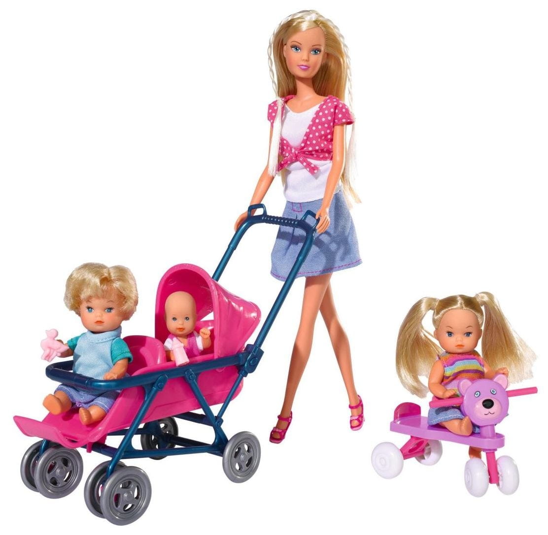 Кукла Steffi Штеффи с детьми (Simba)