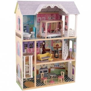 Кукольный домик «Малиновая резиденция» с куклами