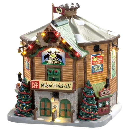 Новогодний сувенир – музыкальный домик с подсветкой «Рождественский магазин», Lemax