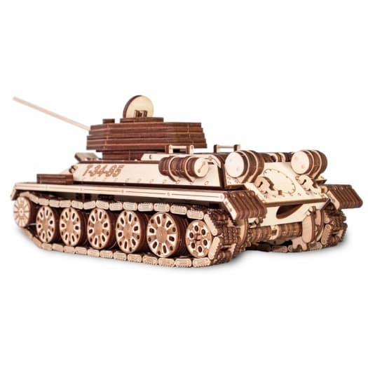 Сборная модель из дерева Армия России Танк Т-34-85